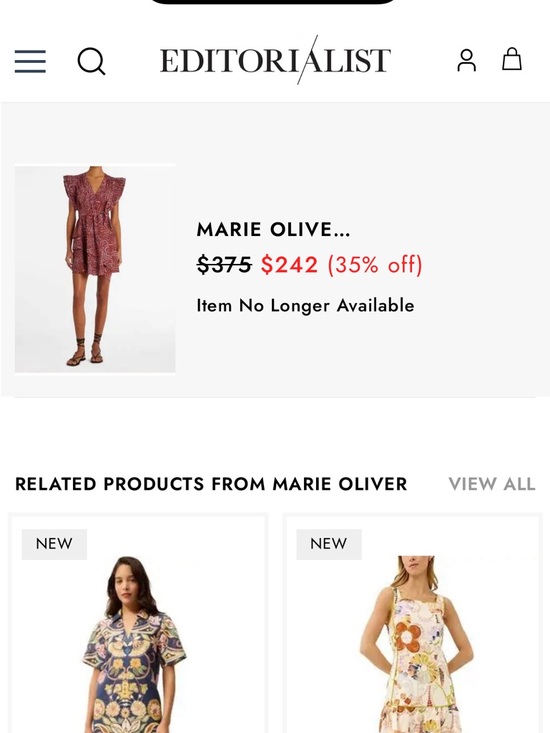 Marie Oliver Fiona Dress in Cranberry Burst in Red Size Small